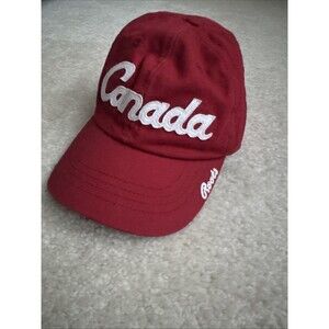 Roots Canada VTG Team Canada Baseball Cap Wool Blend 2003 Red White